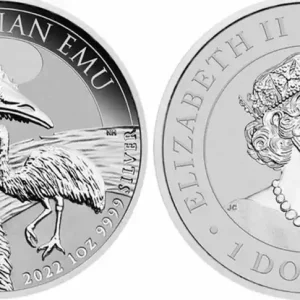 Australie 1 Dollar Elisabeth II - Emeu - Once 2022 - Argent Satisfait Ou Remboursé