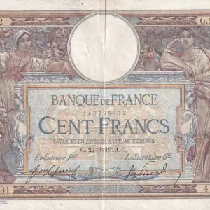 Billet France 100 Francs - Luc Olivier Merson - 27-03-1919 - Série G.5731 - F.23.11 Certifié
