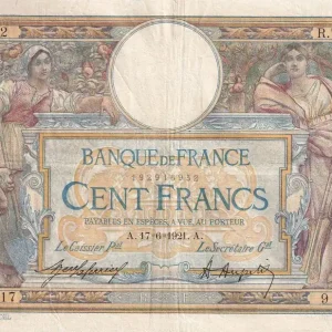 Haute Qualité Billet France 100 Francs - Luc Olivier Merson - 17-06-1921 - Série R.7717 - F.23.14