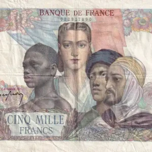 Prix Promo Billet France 5000 Francs - Empire Français - 11-08-1945 - Série S.893 - F.47.38