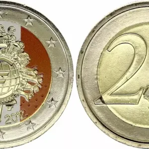 Irlande 2 Euros - 10 ans de l'Euro - Colorisée - 2012 Jusqu’à Épuisement Des Stocks