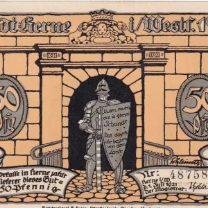 Top Qualité Billet Allemagne 50 Pfennig - Herne - Notgeld - 1921