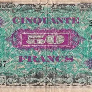 Nouveauté Billet France 50 Francs - Drapeau - 1944 - Sans Série - VF.19.01
