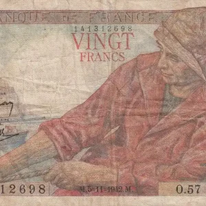 Bon Marché Billet France 20 Francs - Pêcheur - 05-11-1942- Série O.57 - F.13.04