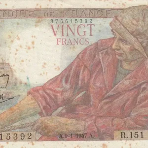 Soldes Billet France 20 Francs - Pêcheur - 09-01-1947- Série R.151 - F.13.11