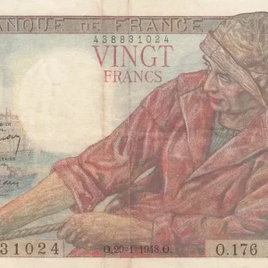 Billet France 20 Francs - Pêcheur - 29-01-1948 - Série O.176 - F.13.12 Acheter Direct