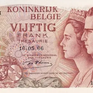 Billet Belgique 50 Francs - Baudoin Ier & Fabiola - 16-05-1966 - P.139 Offre Limitée