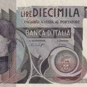 Billet Italie 10000 Lire - Andréa Del Castagno - 1976 - P.106a Artisanat