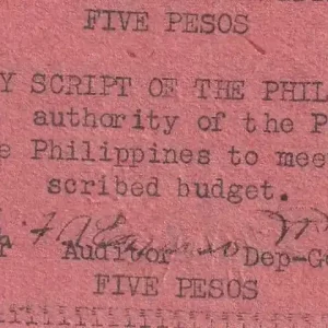 Billet Philippines 5 Pesos - Apayao - 1943 - P.S126 Marque