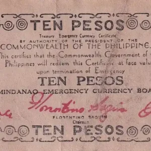 Billet Philippines 10 Pesos - Mindanao - 1943 - P.S488a Réduction