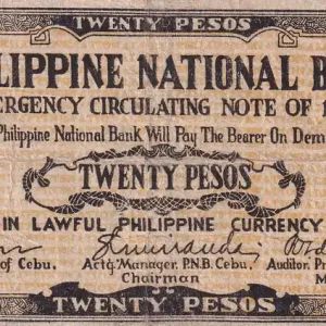 Billet Philippines 20 Pesos - Cebu - 1941 - P.S218 Soldes