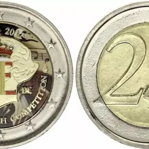 Prix Cassé Belgique 2 Euros - Concours Reine Elisabeth - Colorisée - 2012