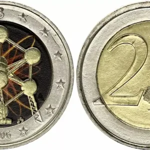 Belgique 2 Euros - Atomium - Colorisée - 2006 Premium