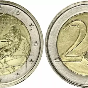 Expédié Aujourd’hui Italie 2 Euros - Jeux Olympiques d'Hiver de Turin - Colorisée - 2006