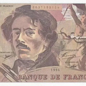 Billet France 100 Francs - Delacroix - 1994 - Série N.266 - F.69ter.01b Gros Lot