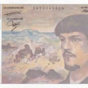 Billet France 20 Francs - Debussy - 1987 - Série A.019 - F.66.08A19 Livraison Mondiale