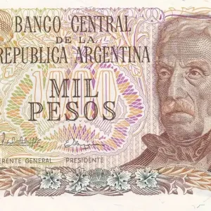 Commande En Gros Billet Argentine 1000 Pesos - Gen. San Martin - ND (1976-1983) - Série I - P.304d