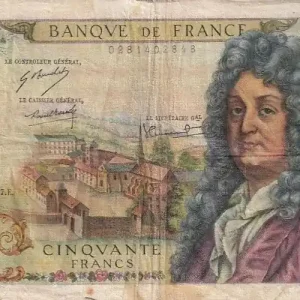 Billet France 50 Francs - Racine - 07-12-1967- Série P.113- F.64.10 Tendance