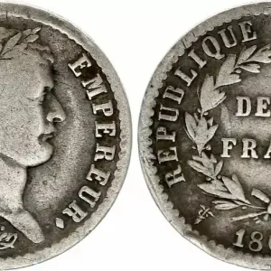 Prix Choc France 1/2 Franc- Napoléon I - 1808W Lille - Argent