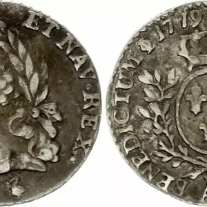 France 1/20 Ecu Louis XIV - Vieille Tête 1779 - A Paris - Argent Exclusif