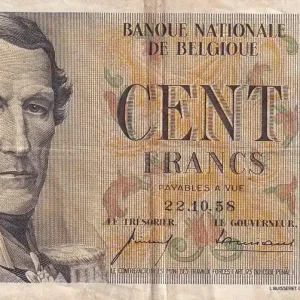 Billet Belgique 100 Francs - Léopold Ier - 22-10-1958 - P.129c Offre Limitée