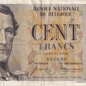 Nouvelle Collection Billet Belgique 100 Francs - Léopold Ier - 13-02-1959 - P.129c