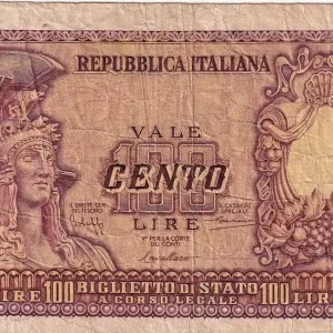 Billet Italie 100 Lire - République - 1951 - P.92a Super Prix