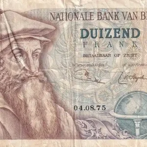 Billet Belgique 1000 Francs - Gérard Kremer - 1975 - P.136 Petit Prix