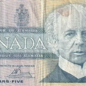 Meilleur Choix Billet Canada 5 Dollars - Sir Wilfried Laurier - 1986 - P.95a2
