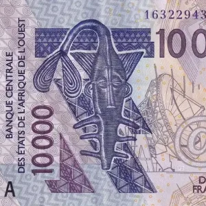Billet BCEAO 10000 Francs - Masque - Oiseaux - 2016 - Lettre A (Côte d'Ivoire) - P.118aP Artisanat