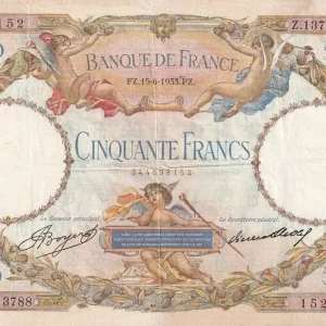 Billet France 50 Francs - Luc Olivier Merson - 15-06-1933 - Série Z.13788 - F.16.04 Prix Réduit
