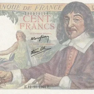 Billet France 100 Francs - Descartes - 12-10-1944 - Série K.117 - F.27.08 Nouvelle Collection