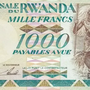 Soldes Billet Rwanda 1000 Francs - Danse - Gorilles - 1988 - P.21