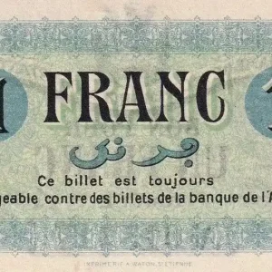 Dernier Modèle Billet Algérie 1 Franc - Chambre de commerce de Constantine - 1915 - Série B - P.140.4