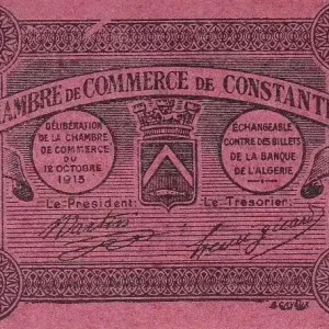 Billet Algérie 10 Centimes - Chambre de commerce de Constantine - 1915 - P.140.47 Offre Limitée