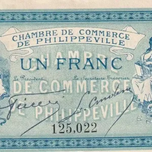 Billet Algérie 1 Franc - Chambre de commerce de Philippeville - 1914 - P.142.4 Offre Exclusive