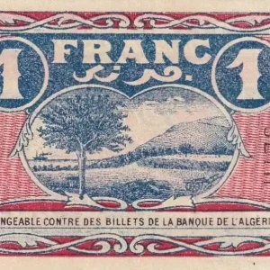 Billet Algérie 1 Franc - Chambre de commerce de Bougie-Sétif - 1918 - Série A.24 - P.139.6 Produit De Marque