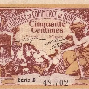 Billet Algérie 50 Centimes - Chambre de commerce de Bône - 1915 - Série E - P.138.1var Offre Spéciale