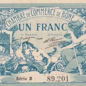 Billet Algérie 1 Franc - Chambre de commerce de Bône - 1915 - Série B - P.138.3 Nouvel Arrivage