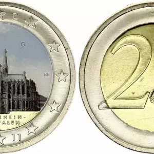 Allemagne 2 Euros - Cathédrale de Cologne - Colorisée - G Karlsruhe - 2011 Acheter En Ligne