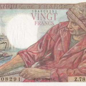 Meilleure Vente Billet France 20 Francs - Pêcheur - 15-04-1943 - Série Z.78 - F.13.06
