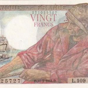 Meilleur Prix Billet France 20 Francs - Pêcheur - 10-02-1944 - Série L.109 - F.13.08