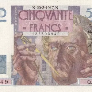 Billet France 50 Francs - Le Verrier - 20-03-1947 - Série Q.55 - F.20.07 Offre Exclusive