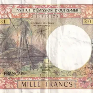 Promotion Billet Polynésie Fr. 1000 Francs - Tahitienne - Cerf - ND (2003-2006) - Série S.031 - P.2h