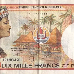 Premium Billet Polynésie Fr. 10000 Francs - Tahitienne - Poissons - ND (2002-2003) - Série T.001 - P.4d