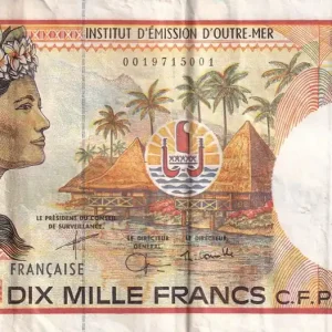 Billet Polynésie Fr. 10000 Francs - Tahitienne - Poissons - ND (2003-2006) - Série U.001 - P.4e Affaire À Saisir