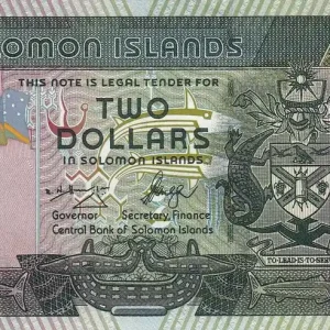 Billet Salomon (îles) 2 Dollars - Armoiries - Pêche traditionnelle - ND (1997) - P.18 Tendance