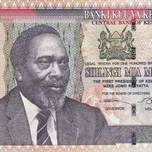 Soldes Billet Kenya 100 Shillings - M. J. Kenyatta - Monument Nyayo - 2005 - Série CC - P.48a