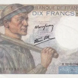 Édition Limitée Billet France 10 Francs - Mineur - 22-06-1944 - Série W.88 - F.08.12