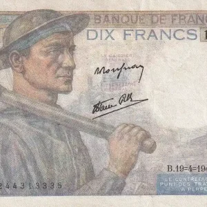 Billet France 10 Francs - Mineur - 19-04-1945 - Série T.98 - F.08.13 Vente Flash